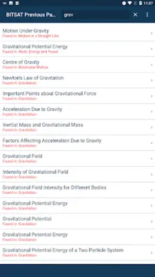 BITSAT Exam Previous Papers android App screenshot 1