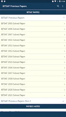 BITSAT Exam Previous Papers android App screenshot 6